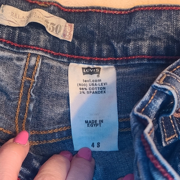 Women's Levis Relaxed Boot Cut 550 Blue Jeans, size 4 short - Picture 4 of 11